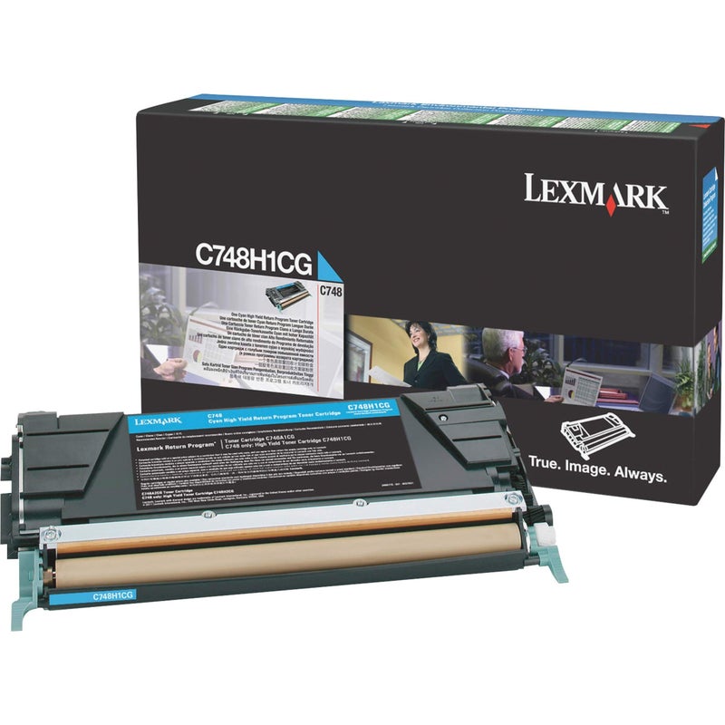 Lexmarkâ„¢ X748H1CG High-Yield Cyan Toner Cartridge